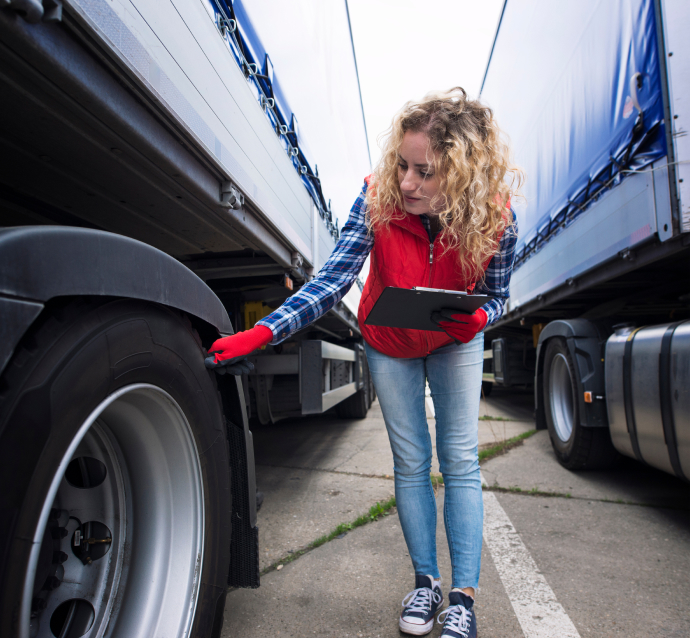 Inspecting a Truck